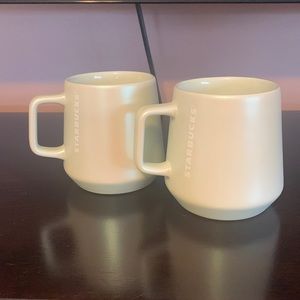 2021 Starbucks Mint Shimmer Holiday Mugs set of 2 NWT